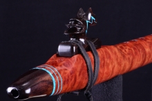 Red Mallee Burl Native American Flute, Minor, Low E-4, #H62F